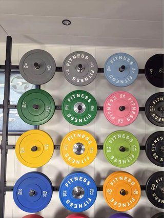 Discos de gimnasio de colores