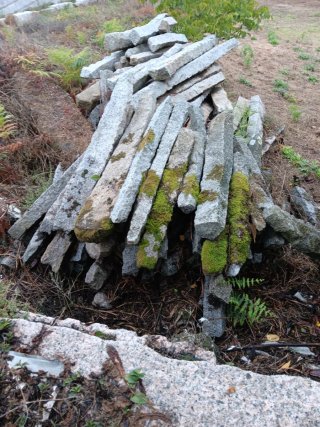 Postes de piedra para construcción, viñas, cierres