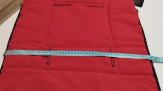 Funda saco carrito bebé rojo y gris
