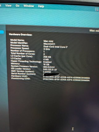 Mac Mini Intel i7 (Late 2014) 3ghz 16GB RAM