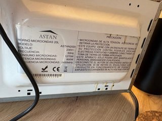 Microondas ASTAN plateado
