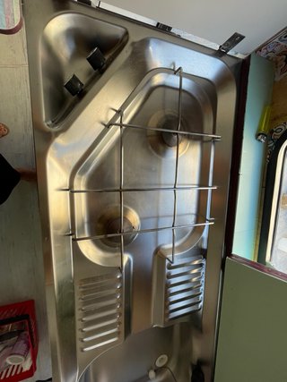 Módulo cocina caravana con fregadero