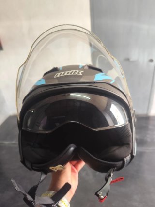 Casco Jet Unik Air Soft Azul talla xl