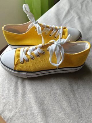 Zapatillas lona estilo Converse plataforma 39