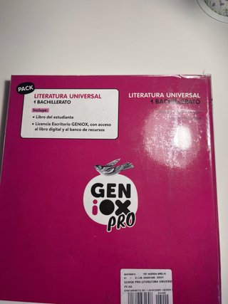Literatura Universal 1º Bachillerato. Libro del...