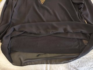 Blusa Negra Talla Grande