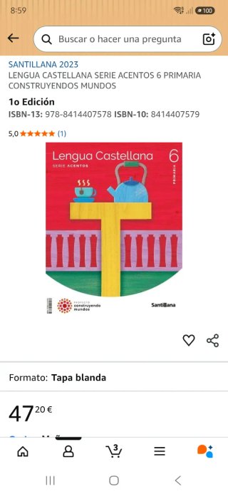 LENGUA CASTELLANA SERIE ACENTOS 6 PRIMARIA CONS...