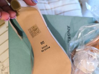 Zapatos tacón Angel Alarcón ante nude 36