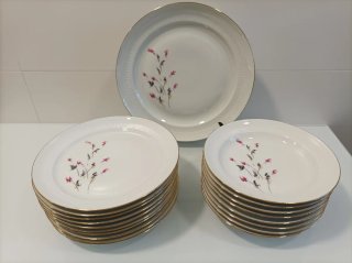 Vajilla porcelana francesa floral