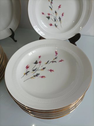 Vajilla porcelana francesa floral