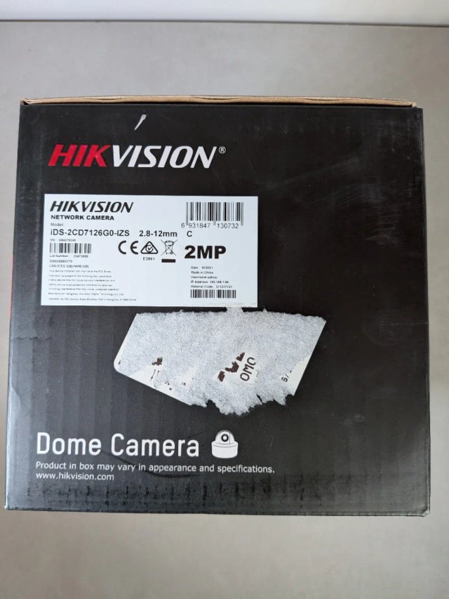 Cámara IP Hikvision DeepinView iDS-2CD7126G0