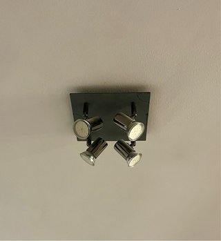 Lámpara Techo Bojim 4 Focos LED Giratorios