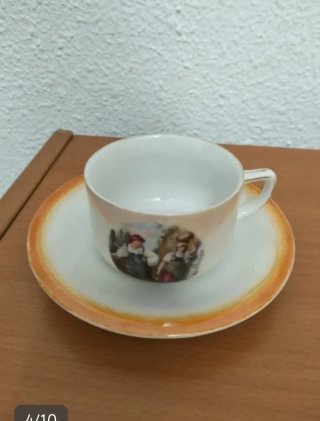 Juego café porcelana vintage años 50