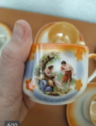 Juego café porcelana vintage años 50