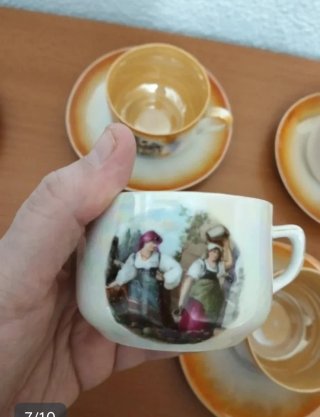 Juego café porcelana vintage años 50