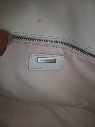 Borsa a spalla Dolce & Gabbana bianca
