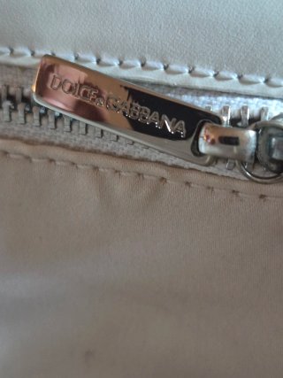 Borsa a spalla Dolce & Gabbana bianca