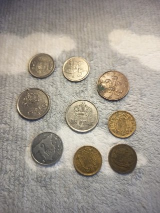 Lote de monedas antiguas