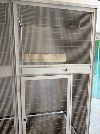 Voladera doble para pájaros