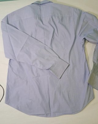 Camisa MACSON Rayas Azules 100% Algodón