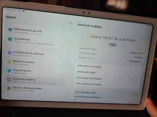 Samsung Galaxy Tab A7 Gris 64gigas