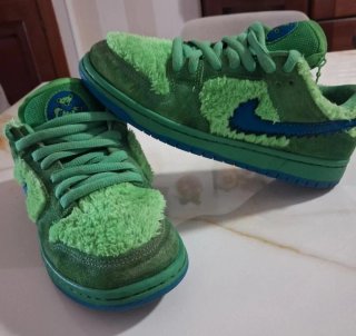Nike Dunk Pelliccia 37.5 Grn/Blu