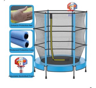 Cama elástica infantil Ø145cm + canasta