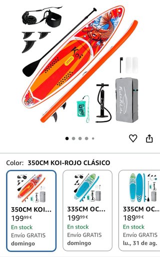Tabla Padel Surf Koi + Accesorios