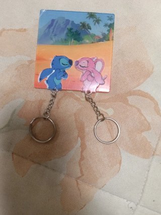 Llavero Stitch y Ángel