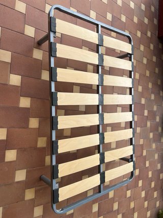Colchón 110 cm y somier de tablas