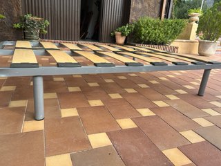 Colchón 110 cm y somier de tablas
