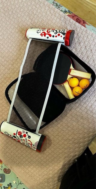 Set de ping pong portátil Artengo Rollnet