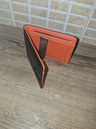 Portafoglio Uomo Carbonio Arancione