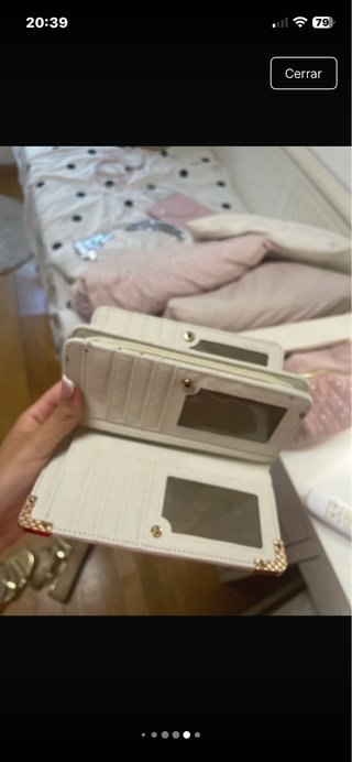 Monedero CC Beige y Dorado