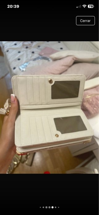 Monedero CC Beige y Dorado