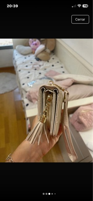 Monedero CC Beige y Dorado