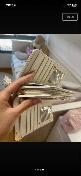 Monedero CC Beige y Dorado