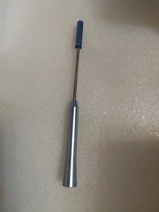Antena coche azul y plateada