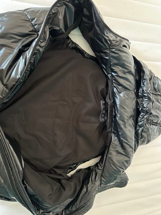 Chaleco acolchado largo Zara negro