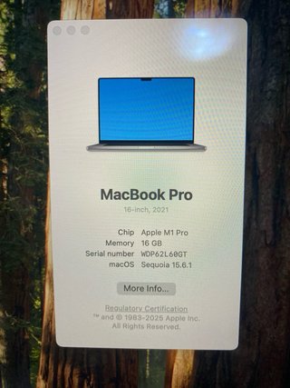 MacBook Pro 16” M1 Pro (2021) Space Gray
