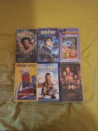 Lote 6 Películas VHS Disney y Más