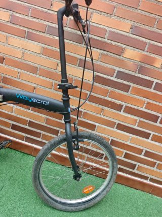 Bicicleta Plegable Waycscral Negra