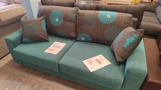 Sofá modular gris tela