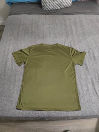 Camiseta Verde Militar Polyester Talla M
