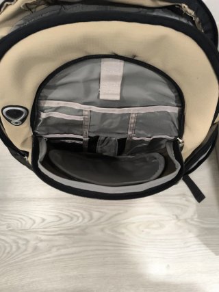 Mochila Samsonite portátil beige y marrón