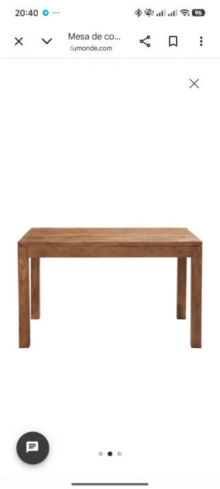 Mesa comedor madera maciza y 4 sillas