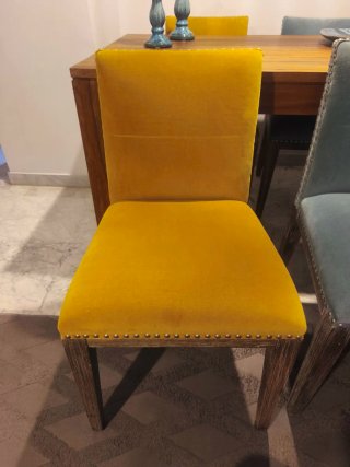 Mesa comedor madera maciza y 4 sillas