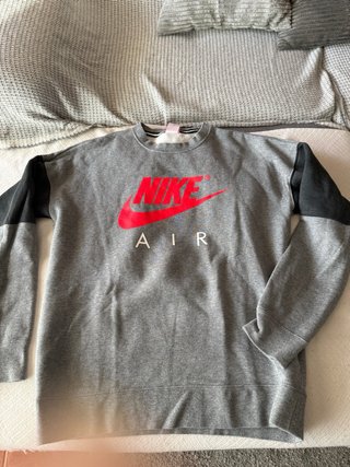 Sudadera Nike Hombre Gris y Negra