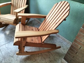 2 Mecedoras Adirondack de Madera
