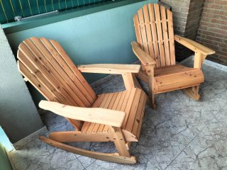 2 Mecedoras Adirondack de Madera